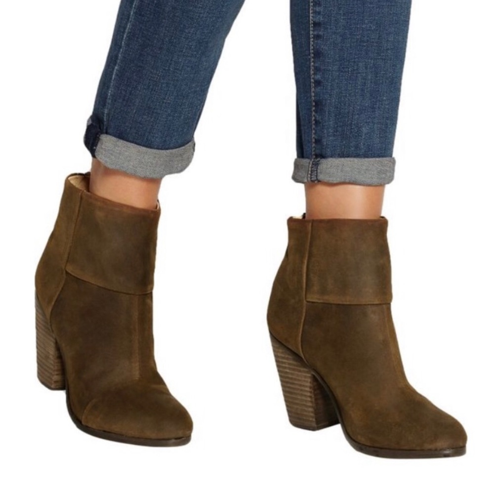 Rag & Bone Classic Distressed Newbury Booties Size 36 /6